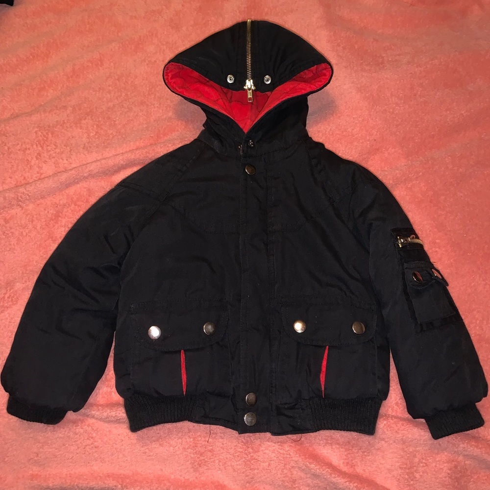 Boy’s Vintage 80s French Toast Black & Red Jacket